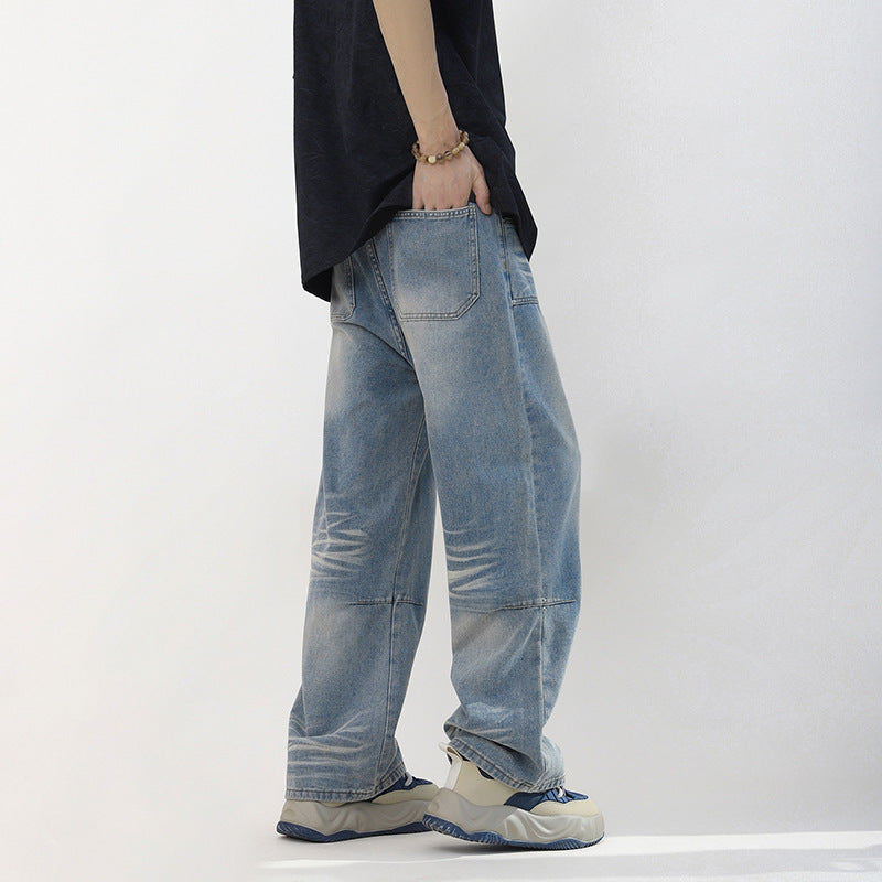 Panel Fade Baggy Jeans