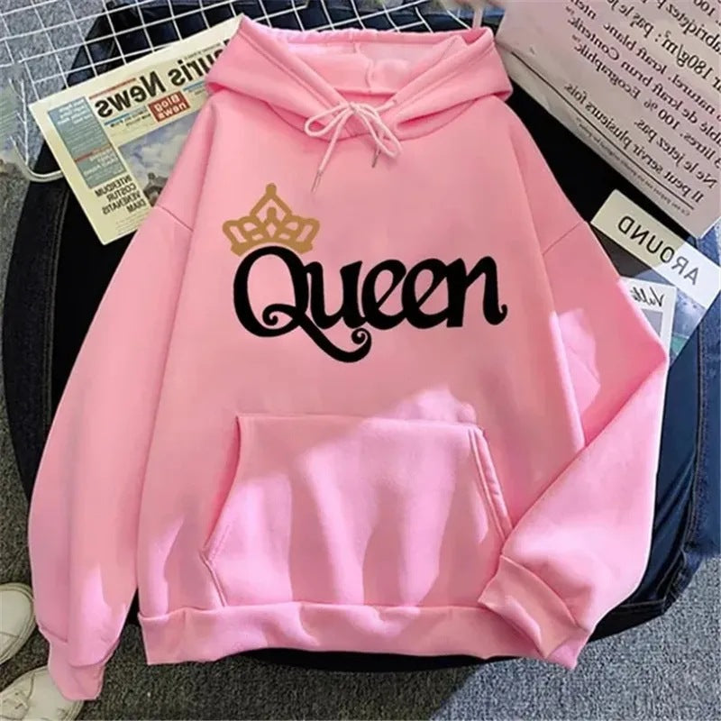 Queen Graphic Relaxed Hoodie