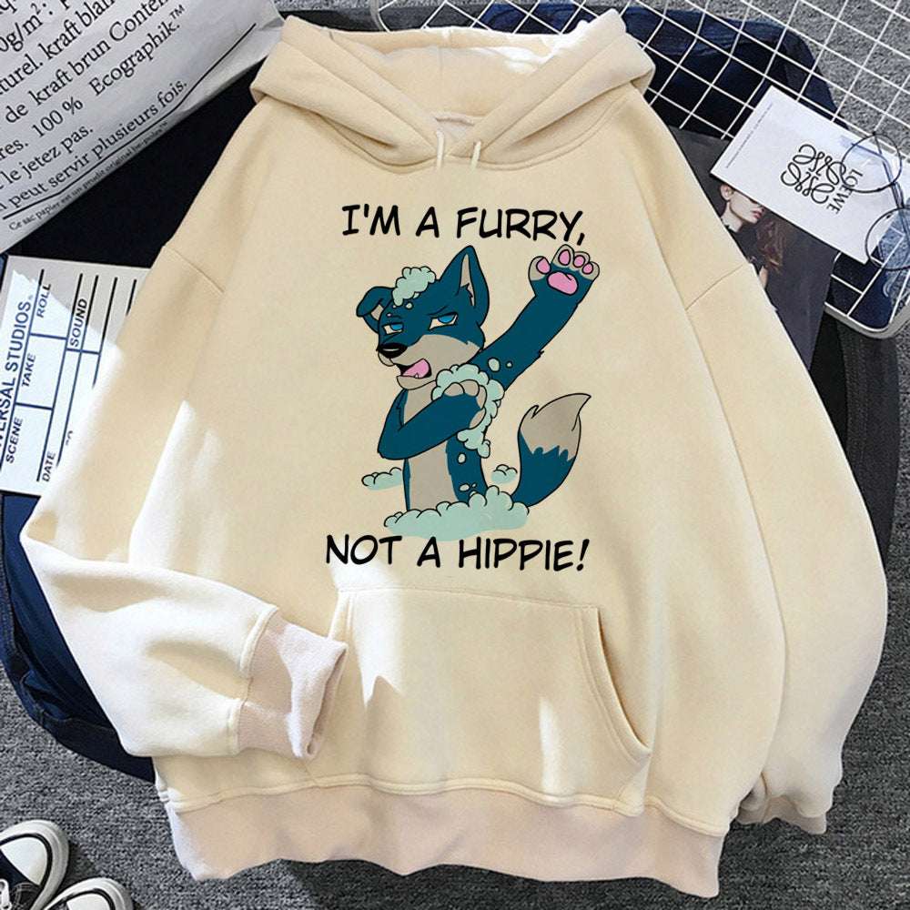 Fuzzy Icon Graphic Hoodie