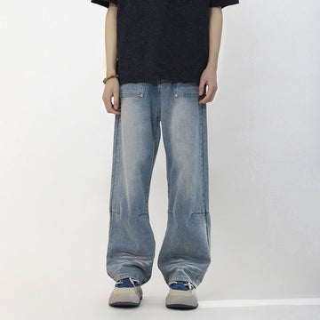 Panel Fade Baggy Jeans