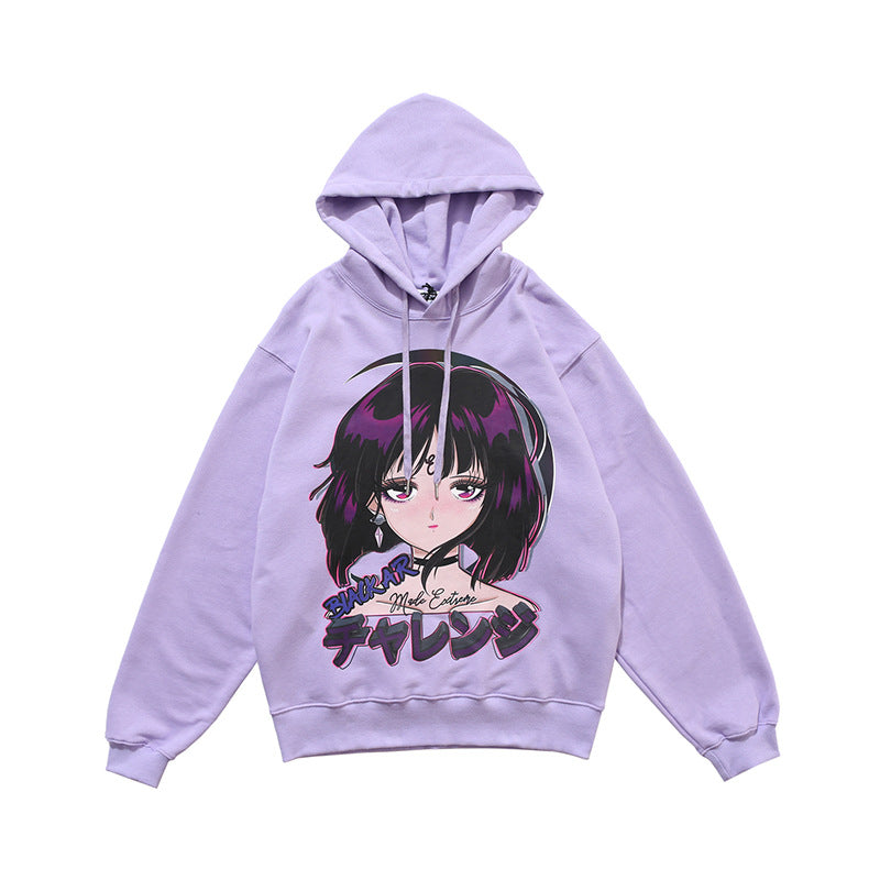 Midnight Anime Graphic Hoodie