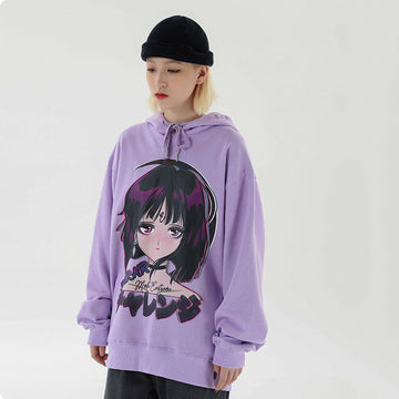 Midnight Anime Graphic Hoodie