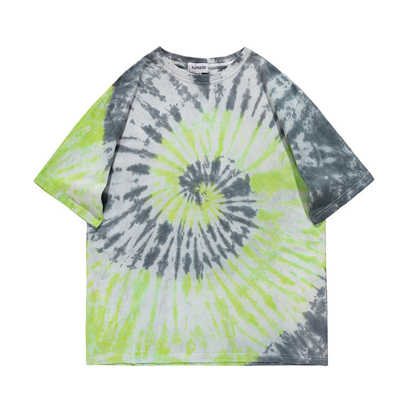 Solar Spiral Tie-Dye Tee