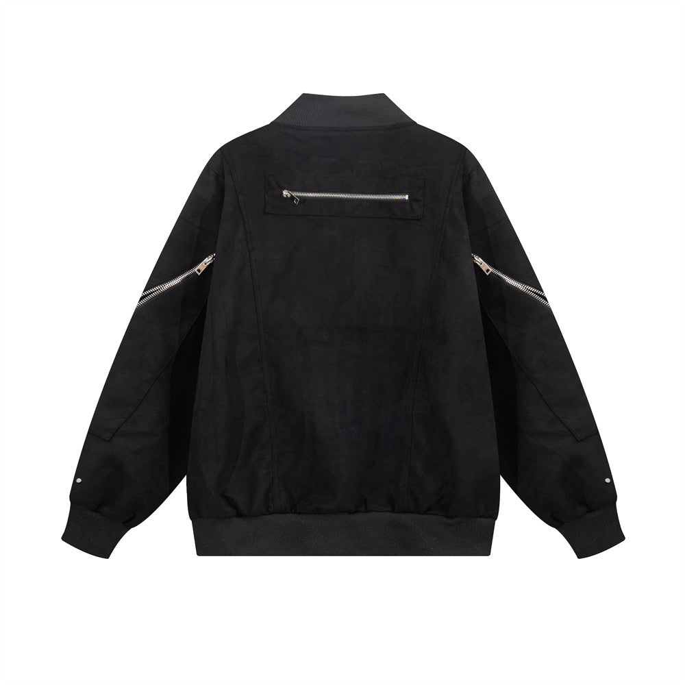 Utility Contrast Bomber Jacket