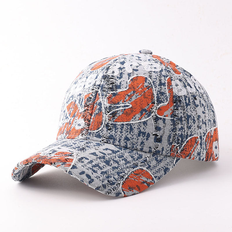 Vintage Frayed Graphic Cap