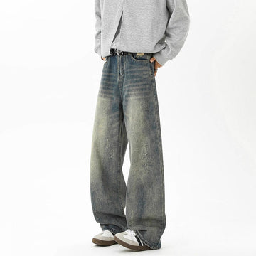 Heritage Wash Wide-Leg Jeans