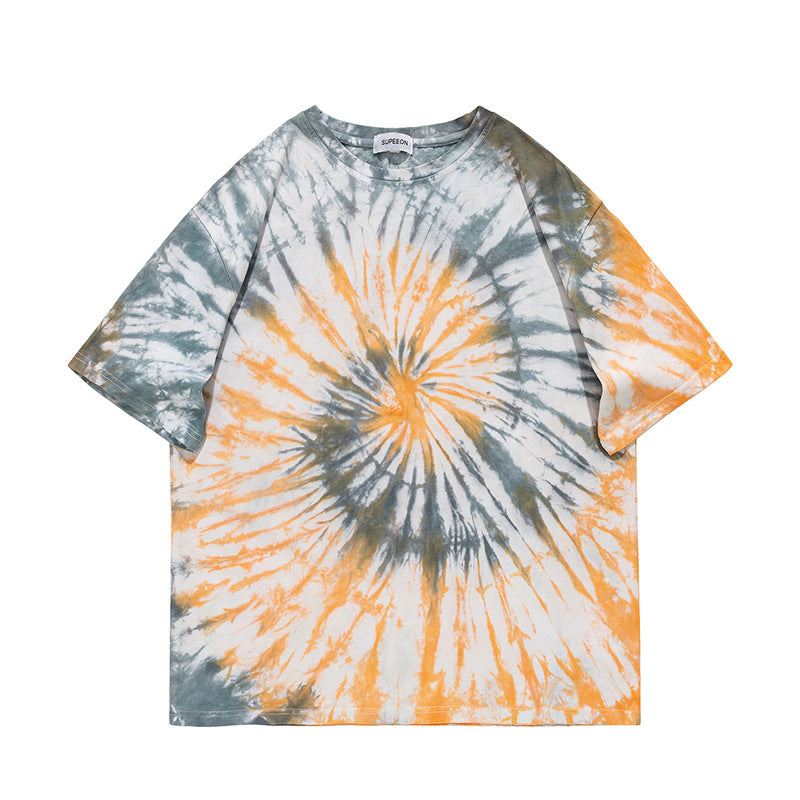 Solar Spiral Tie-Dye Tee