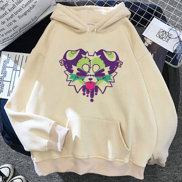 Fuzzy Icon Graphic Hoodie