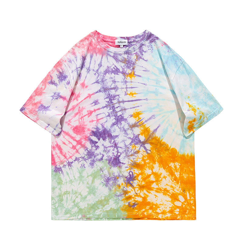 Solar Spiral Tie-Dye Tee