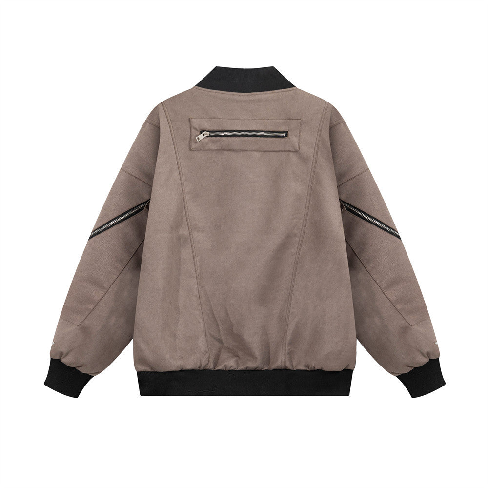 Utility Contrast Bomber Jacket