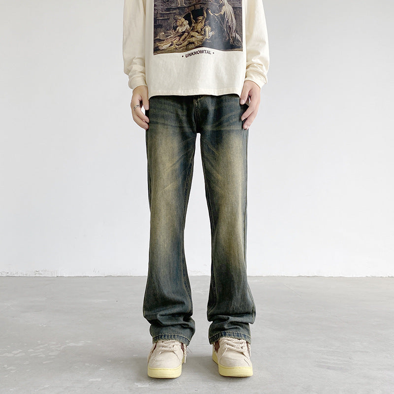 Vintage Fade Straight-Leg Jeans