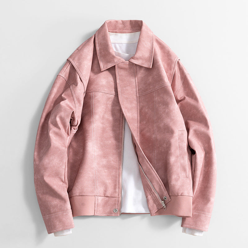 Vintage Washed Leather Jacket