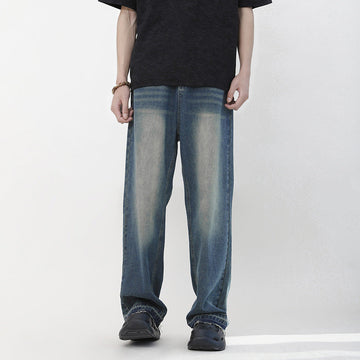 Heritage Wash Straight-Leg Jeans
