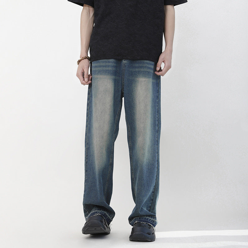 Heritage Wash Straight-Leg Jeans