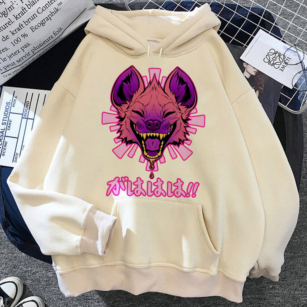 Fuzzy Icon Graphic Hoodie