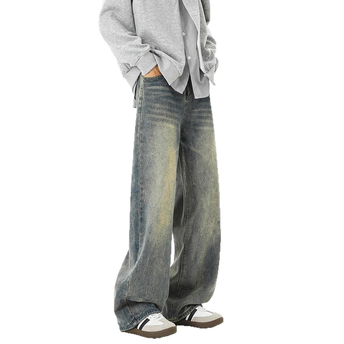Heritage Wash Wide-Leg Jeans
