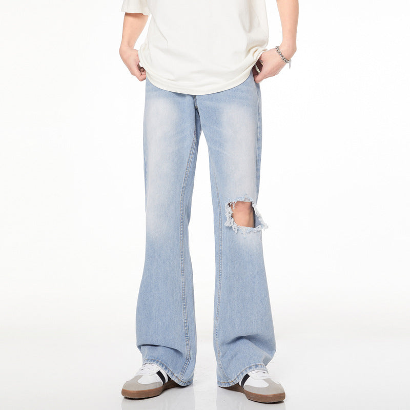 Distressed Flare Jeans