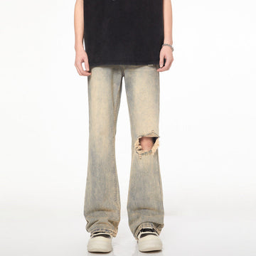 Distressed Flare Jeans