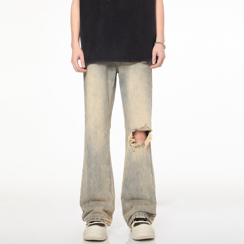 Distressed Flare Jeans