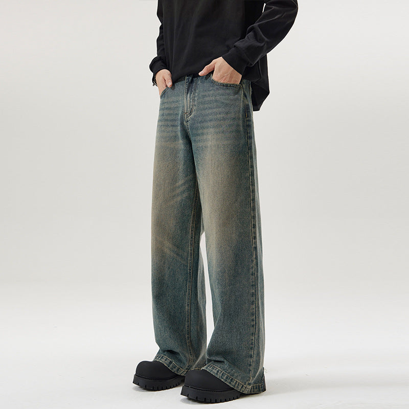 Vintage Fade Wide-Leg Jeans