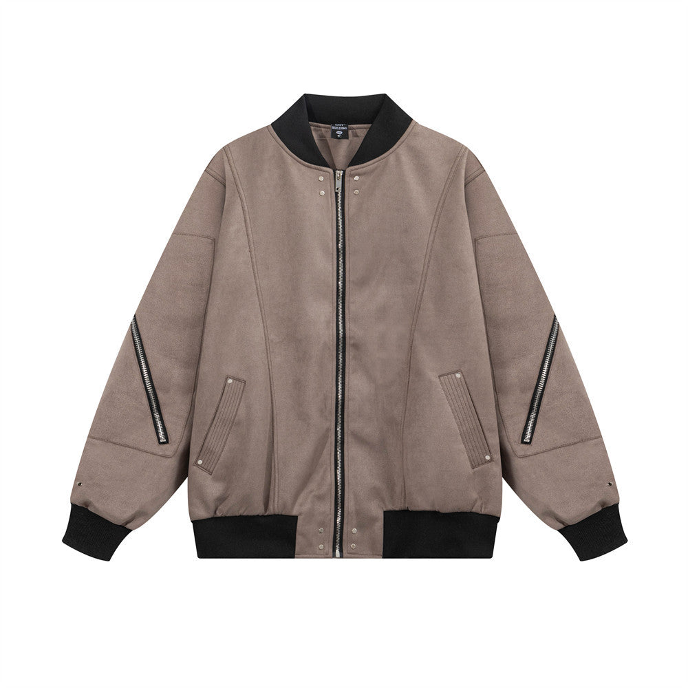 Utility Contrast Bomber Jacket