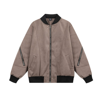 Utility Contrast Bomber Jacket