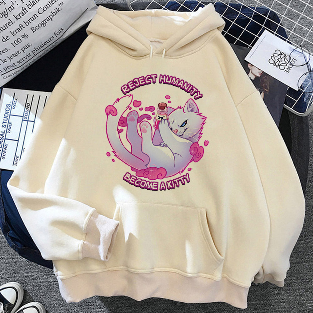 Fuzzy Icon Graphic Hoodie