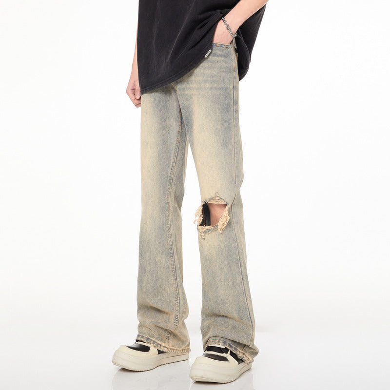 Distressed Flare Jeans