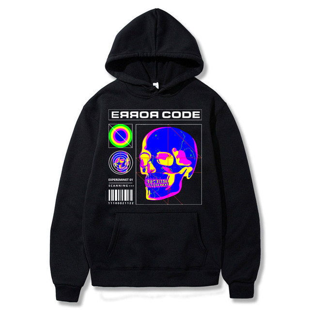 Neon Orbit Graphic Hoodie