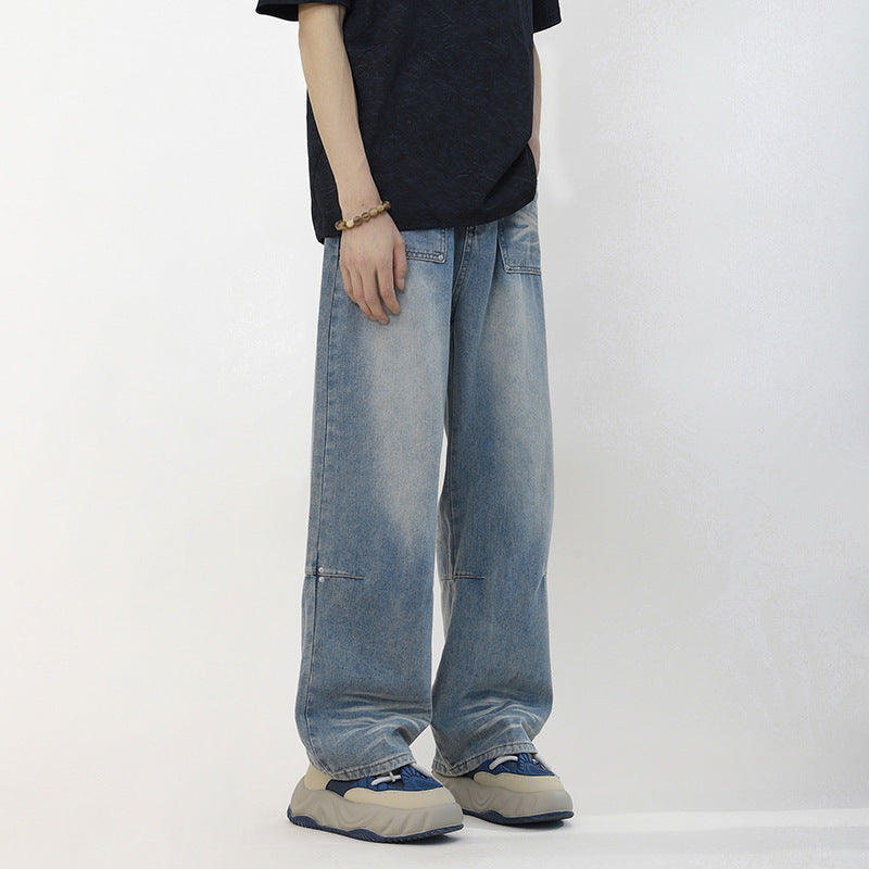Panel Fade Baggy Jeans