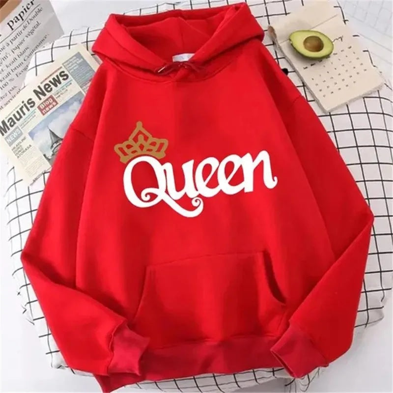 Queen Graphic Relaxed Hoodie
