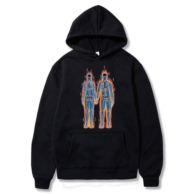 Neon Orbit Graphic Hoodie