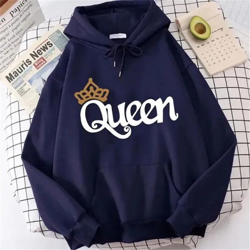 Queen Graphic Relaxed Hoodie