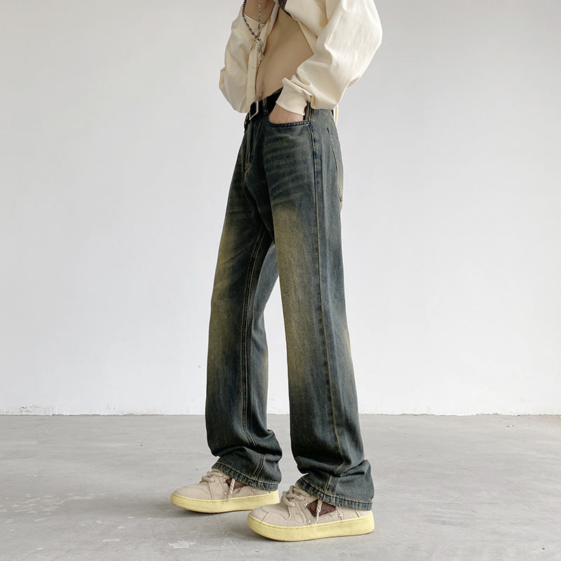 Vintage Fade Straight-Leg Jeans