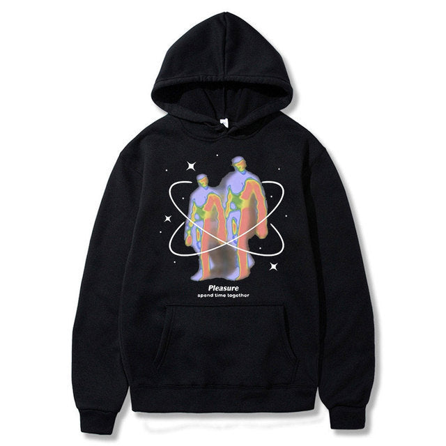 Neon Orbit Graphic Hoodie