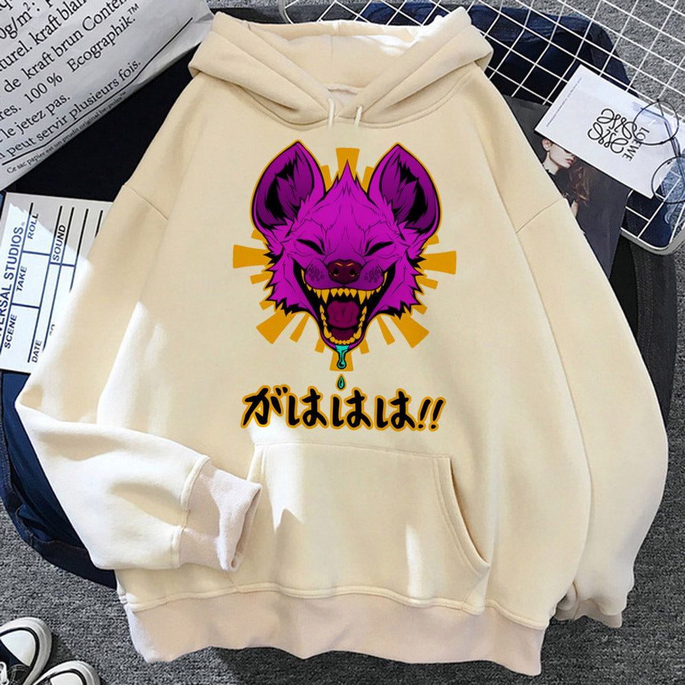 Fuzzy Icon Graphic Hoodie
