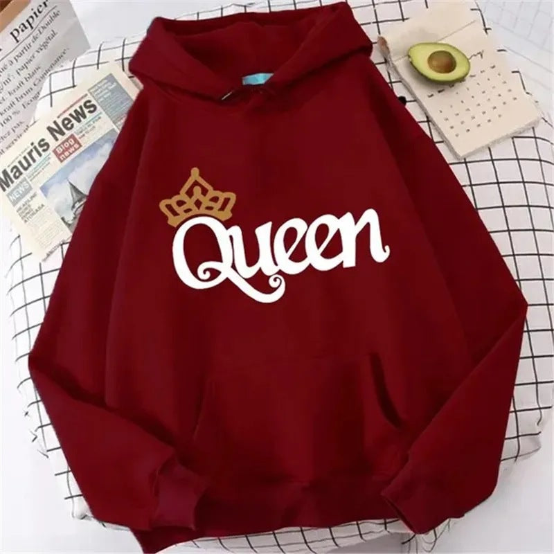 Queen Graphic Relaxed Hoodie